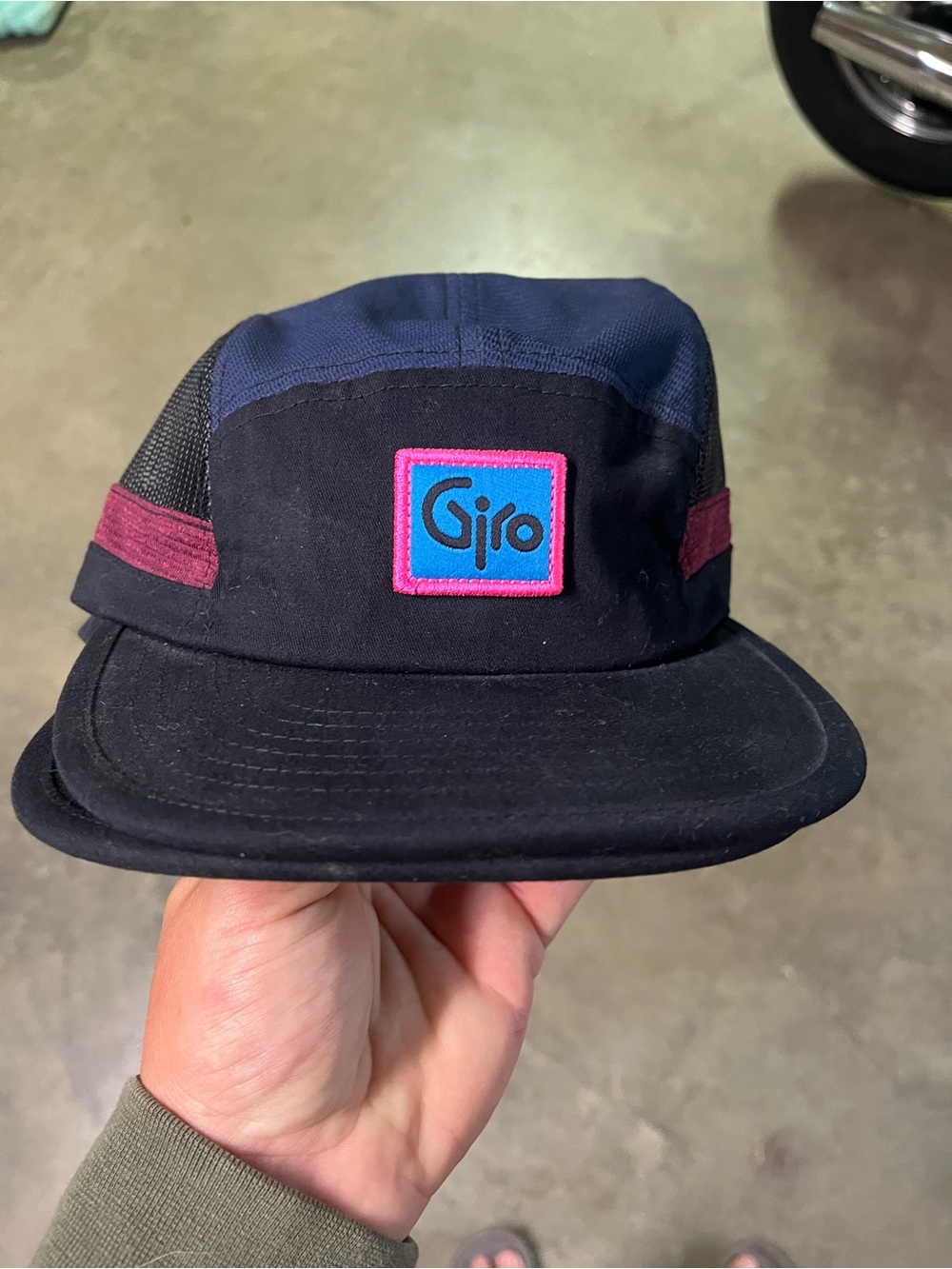 Giro Navy and Black Cycling Cap with Branded Interior